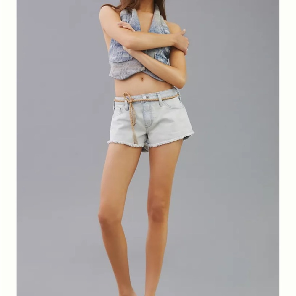 Anthropologie Pilcro Denim Micro Shorts Size 29